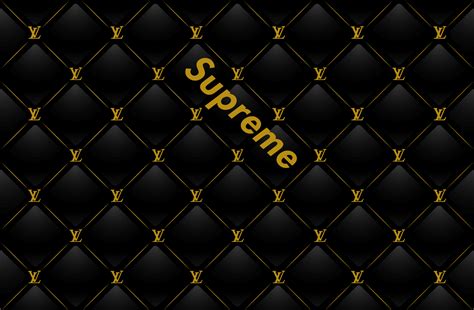 supreme Louis Vuitton wallpaper black